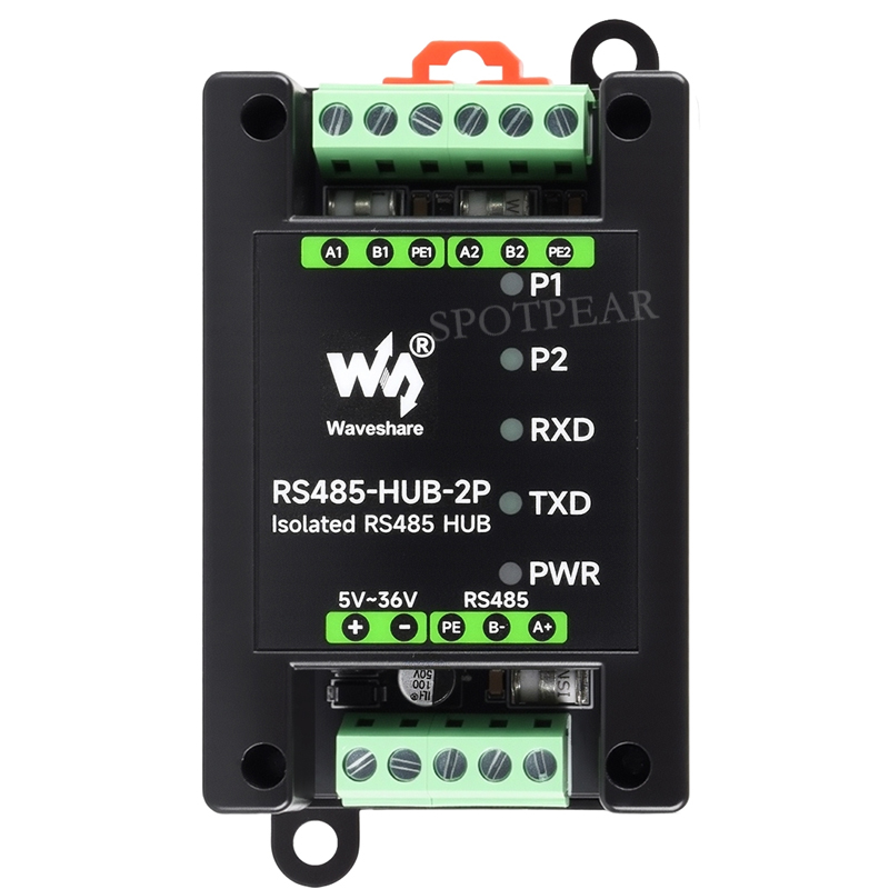 Industrial-grade isolated 2-way RS485 hub repeater One RS485 TO Two RS485