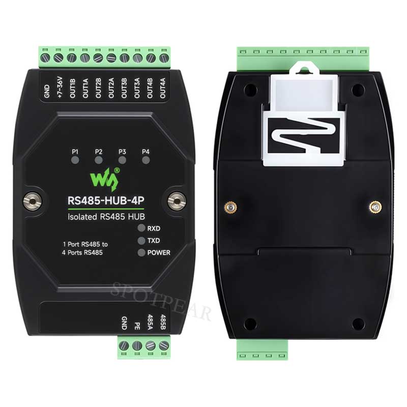Industrial-grade isolated 4-way RS485 hub repeater One RS485 TO Four RS485