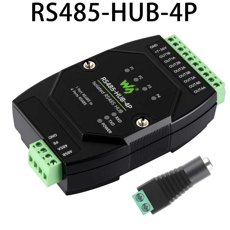 Industrial-grade isolated 4-way RS485 hub repeater One RS485 TO Four RS485