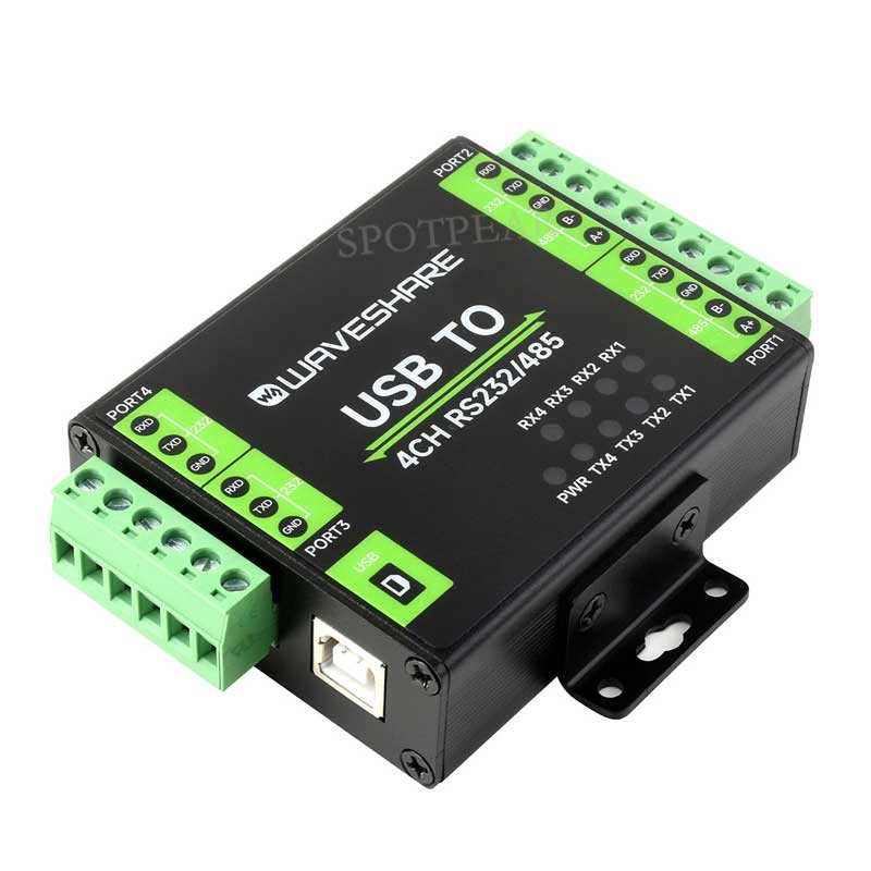 Industrial grade isolated USB to RS232/485 converter supports USB to 2-way RS232 + 2-way RS232/485 original FT4232HL