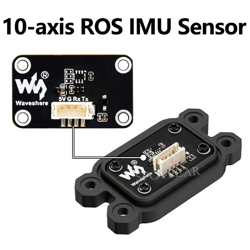 10-Axis DOF ROS IMU (A) Sensor UART ARM 32 DSP Processor BLE 5.3 Bluetooth / Accelerometer / Gyroscope / Magnetometer / Temperature & Pressure