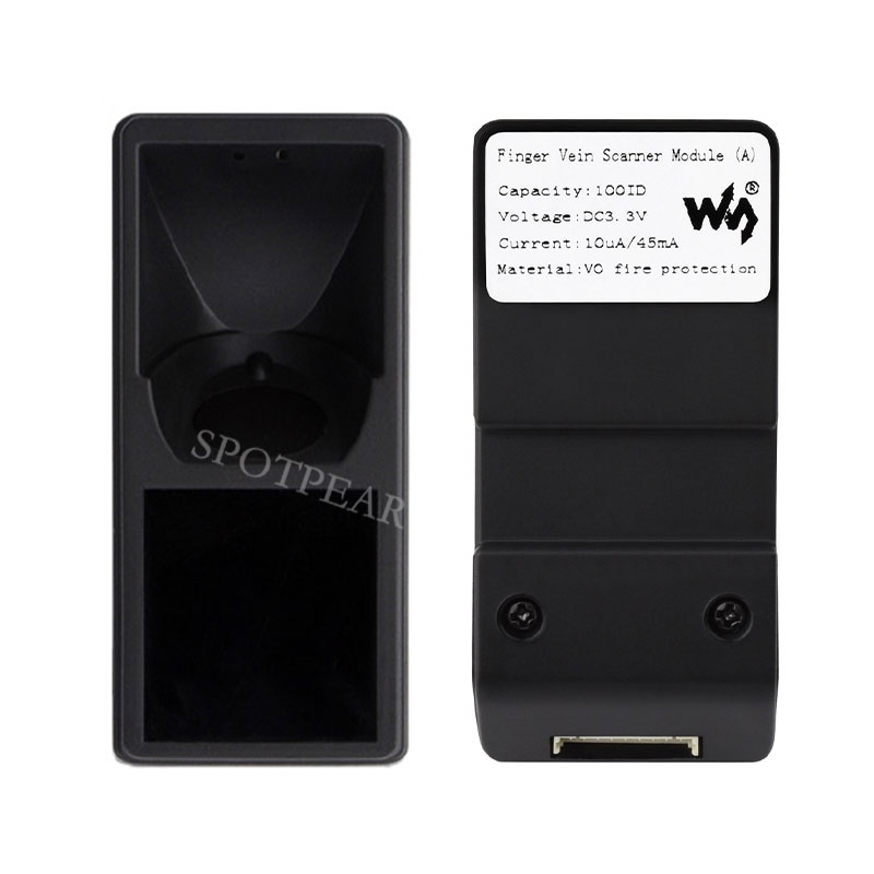 Finger Vein Scanner Module (A) Cortex M4F UART 3.3V TTL UL94-5VB IP56 Better Than Fingerprint Recognition