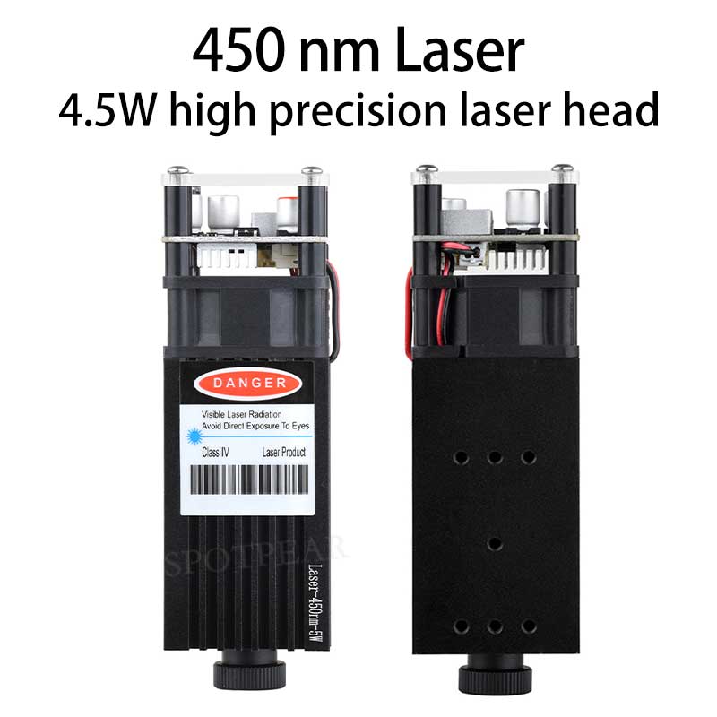 Laser 450nm 5W high precision module Adjustable focal length For Laser Carving / Laser 3D Printing