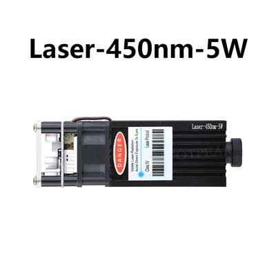 Laser 450nm 5W high precision module Adjustable focal length For Laser Carving / Laser 3D Printing