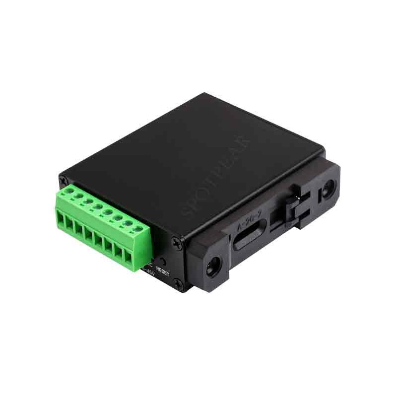 Industrial Isolated 2-Ch RS485 to RJ45 Ethernet Serial Server Dual channels RS485 independent