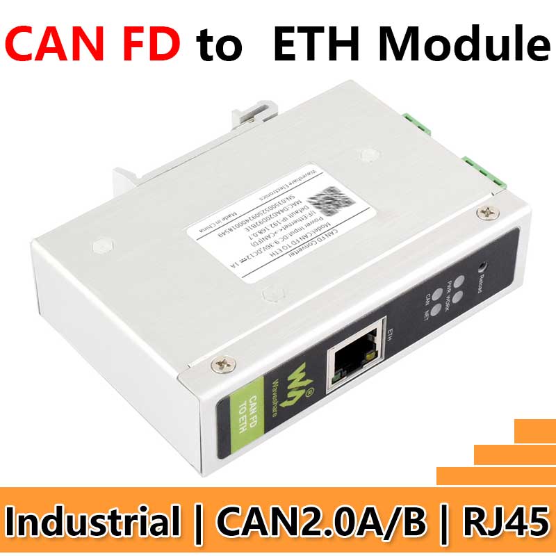 Industrial CAN FD ETH RJ45 bidirectional converter CAN2.0A/2.0B
