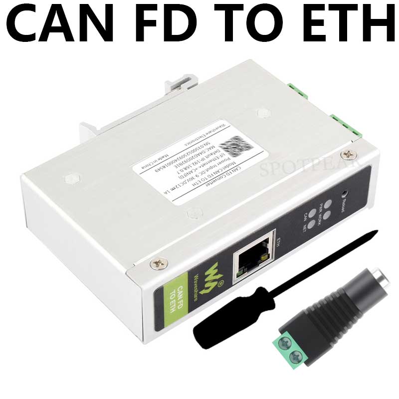 Industrial CAN FD ETH RJ45 bidirectional converter CAN2.0A/2.0B