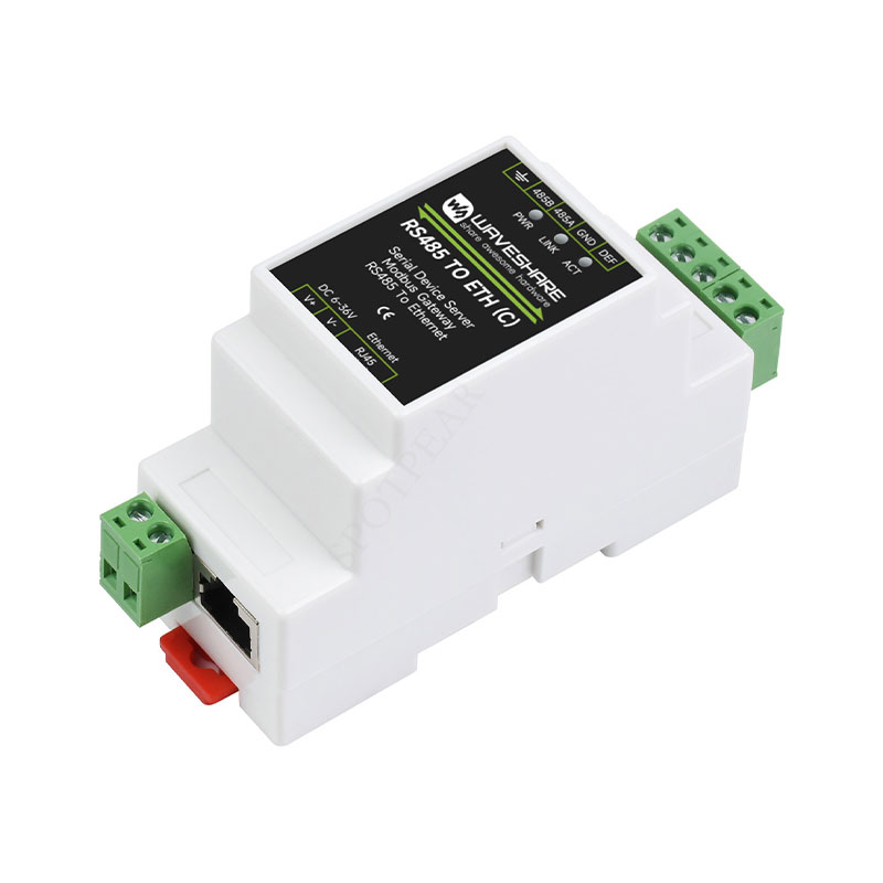 Industrial Isolated RS485 TO ETH (C) RJ45 Converter Wall/Rail-Mount For Modbus