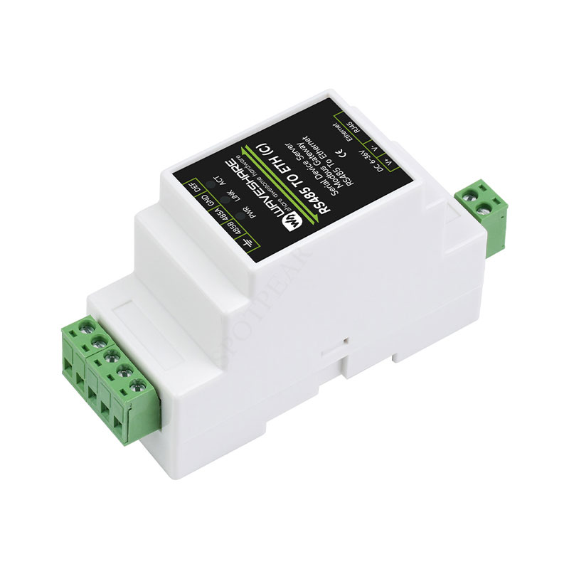 Industrial Isolated RS485 TO ETH (C) RJ45 Converter Wall/Rail-Mount For Modbus