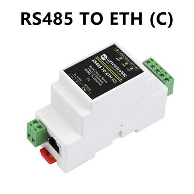 Industrial Isolated RS485 TO ETH (C) RJ45 Converter Wall/Rail-Mount For Modbus