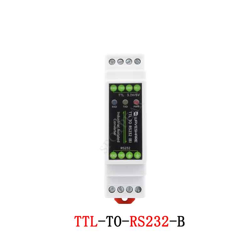 UART Serial TTL To RS232 B Built-In Protection Circuits Rail-mount