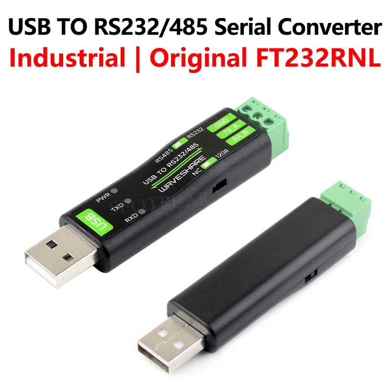 Industrial USB TO RS232/485 Serial UART Converter FT232RNL Compact Size