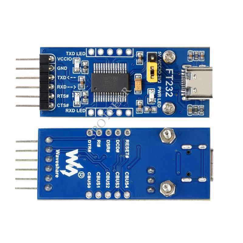 FT232 USB UART Board (Type C) USB To UART (TTL) Communication Module USB C Connector