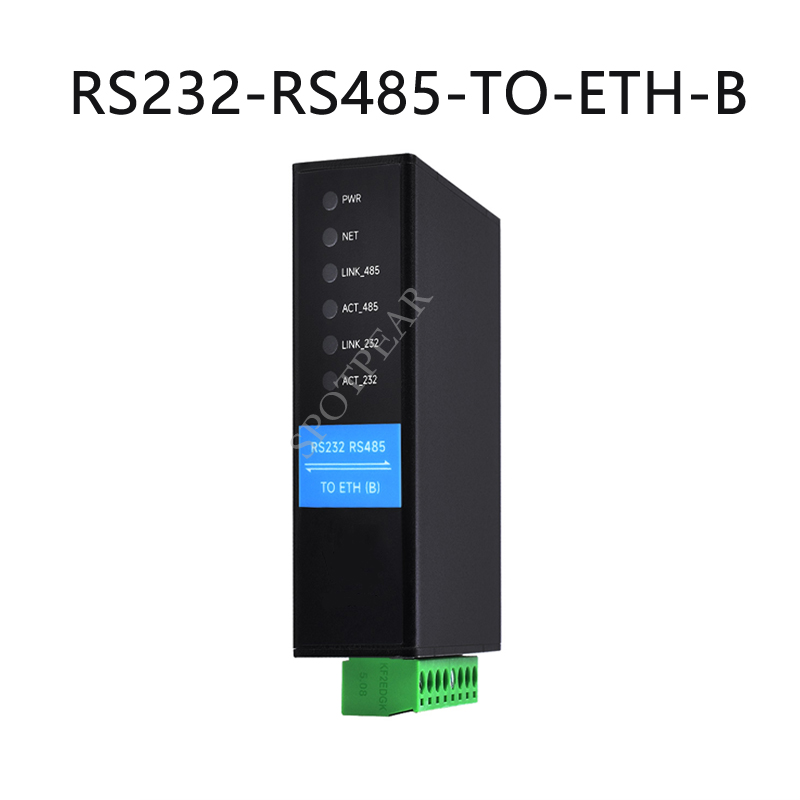 RS232 RS485 to RJ45 Ethernet Serial Server RS232 RS485 Dual Channels Independent Operation Spotpear