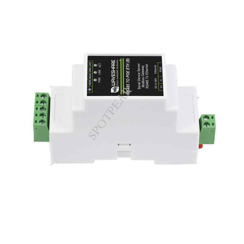 Industrial serial server RS485 to RJ45 Ethernet TCP/IP to serial rail-mount support with POE