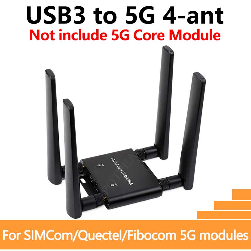 USB TO M.2 Key B 5G DONGLE For SIM8202/SIM8262/RM520/RM530