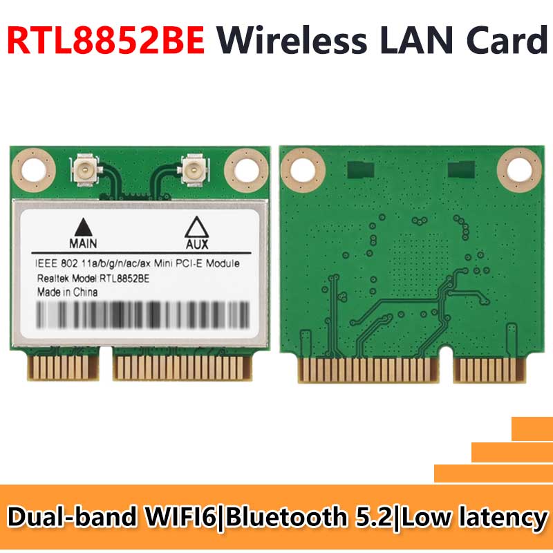 RTL8852BE wireless network card Gigabit dual-band WiFi6 wireless module Standard Bluetooth 5.2