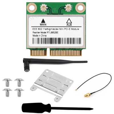 RTL8852BE wireless network card Gigabit dual-band WiFi6 wireless module Standard Bluetooth 5.2