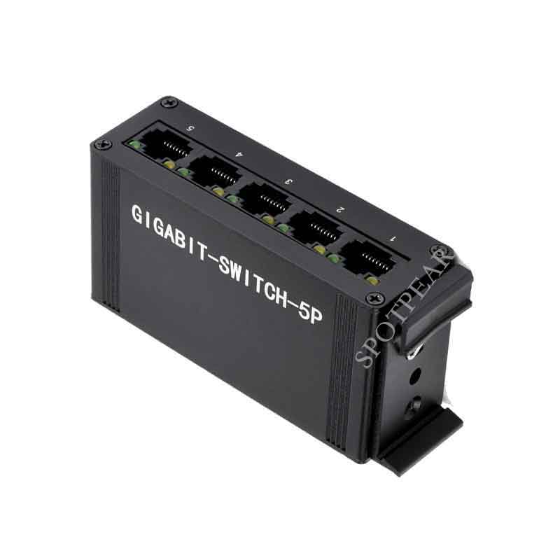 Industrial Gigabit Ethernet Switch full duplex 5 10/100/1000M network cable interfaces
