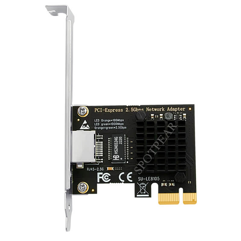 PCI e TO 2.5G/Gigabit RJ45 Port Network Card High Speed PCIe to RJ45 Computer Ethernet Adapter