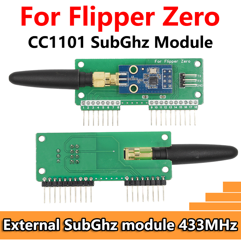 For Flipper Zero CC1101 SubGhz 433Mhz Development Board GPIO CC1101 Mouse Module For Flipper Zero Modification