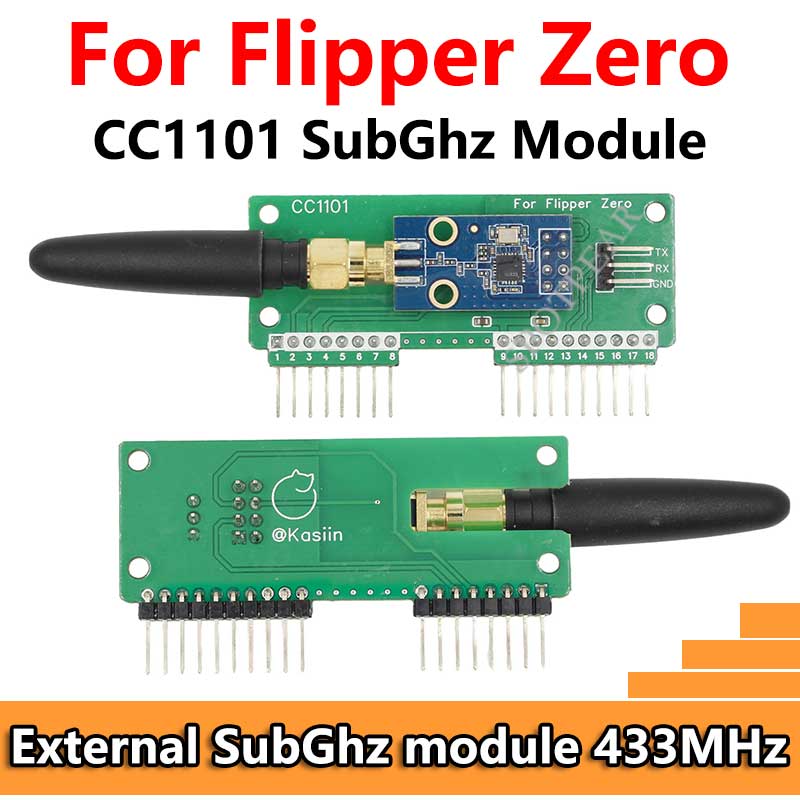 For Flipper Zero CC1101 SubGhz 433Mhz Development Board GPIO CC1101 Mouse Module For Flipper Zero Modification