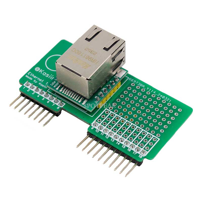 For Flipper Zero Ethernet Test Module Wired Network Module Devboard for Flipper Zero Attachment Accessory