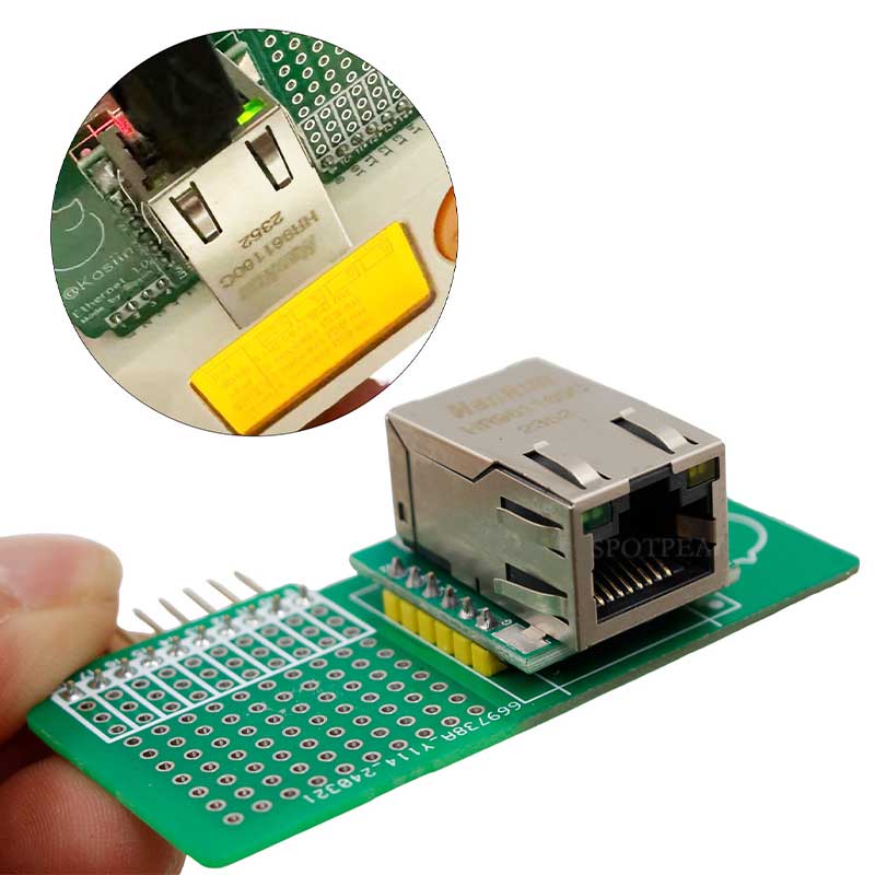 For Flipper Zero Ethernet Test Module Wired Network Module Devboard for Flipper Zero Attachment Accessory