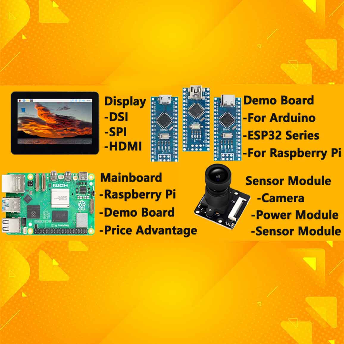 Spotpear Project Customization For Raspberry Pi/Arduino/ESP32/Jeston/STM32/Display etc