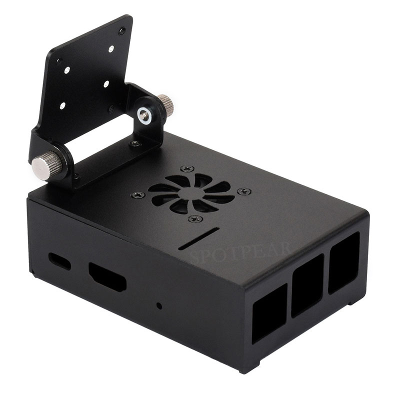  Case For VisionFive2 Lite Cooling Enclosure Aluminum Alloy Material Cooling Fan With Camera Mount