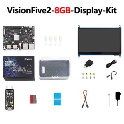 VisionFive2 4GB/8GB StarFive RISC V Single Board Computer JH7110 Processor with Integrated 3D GPU