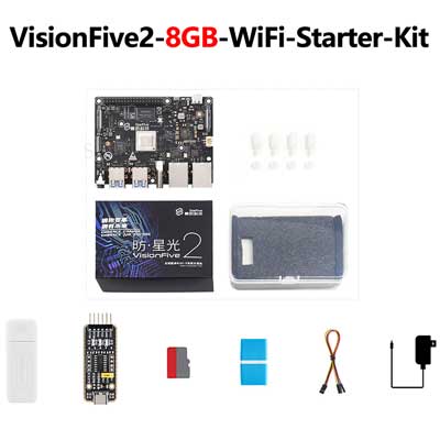 VisionFive2 4GB/8GB StarFive RISC V Single Board Computer JH7110 Processor with Integrated 3D GPU