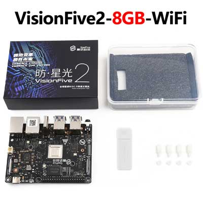 VisionFive2 4GB/8GB StarFive RISC V Single Board Computer JH7110 Processor with Integrated 3D GPU