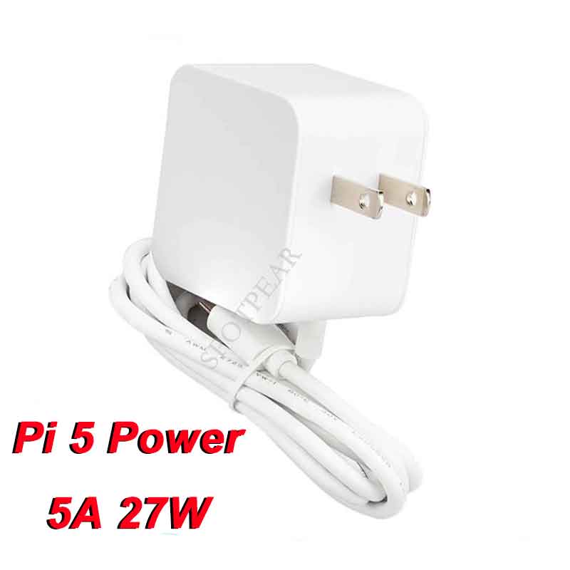 Original Official 5V5A PD Power 27W Type-C USB Power For Raspber Pi 5