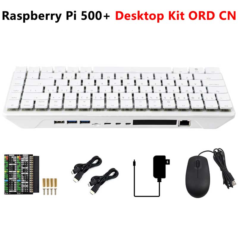 Raspberry Pi 500+ plus Personal computer  Mechanical Keyboard With official SSD and Programmable RGB