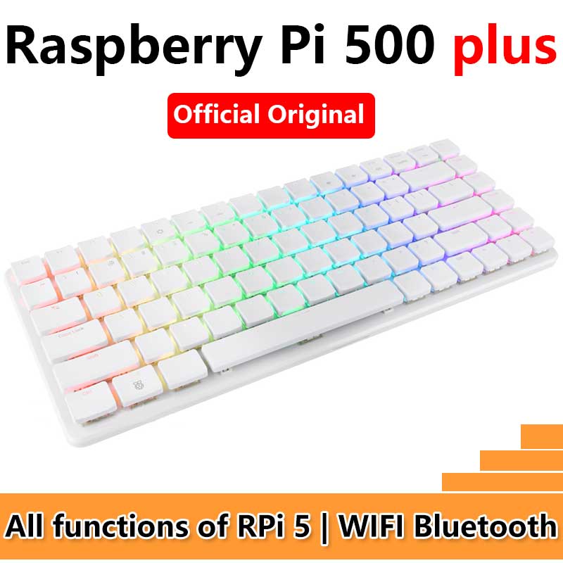 Raspberry Pi 500+ plus Personal computer  Mechanical Keyboard With official SSD and Programmable RGB