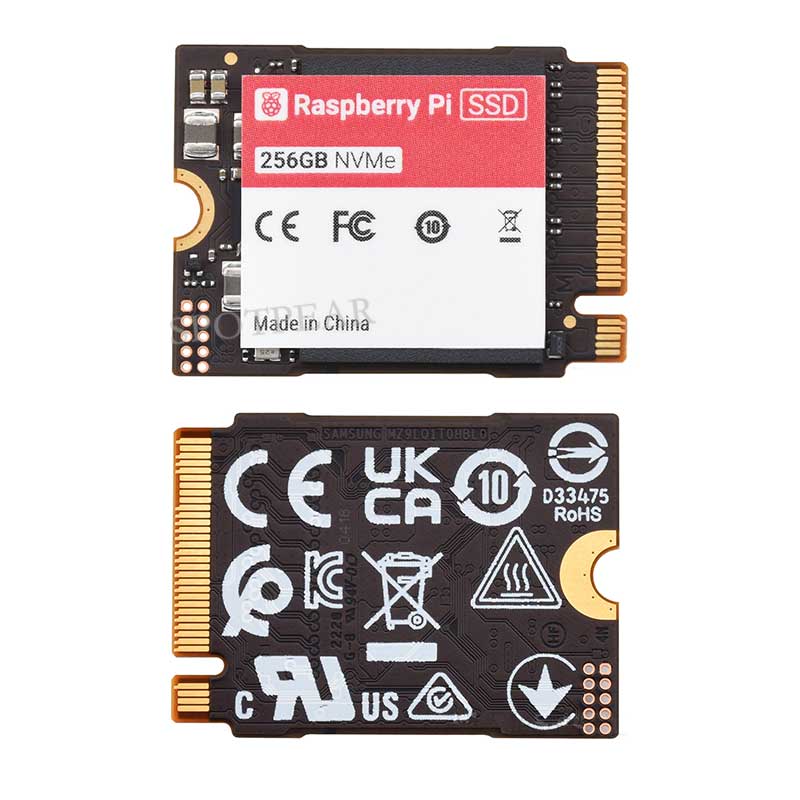 Raspberry Pi 5 Official Original SSD 256G/512G NVMe Pi5 PCIe M.2 Gen3 2230