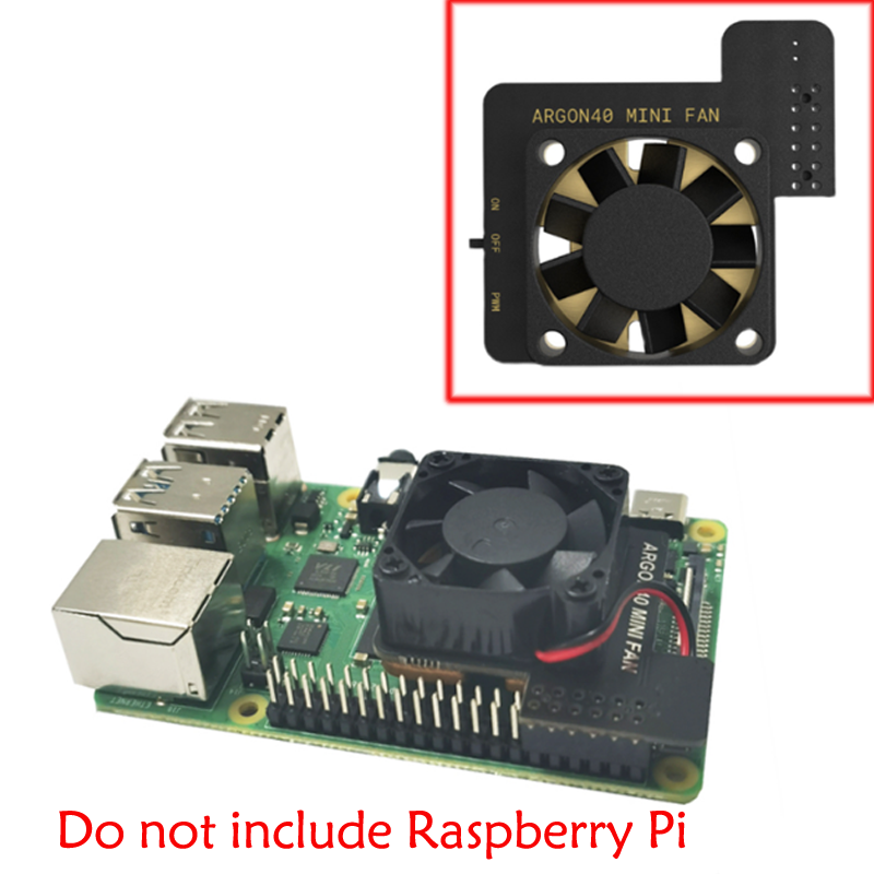 Raspberry pi PWM Mini fan with switch