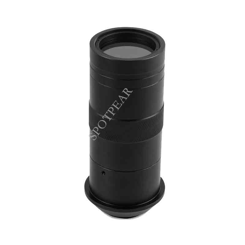 100X Industrial Microscope Lens C/CS Mount Compatible With Raspberry Pi HQ Camera