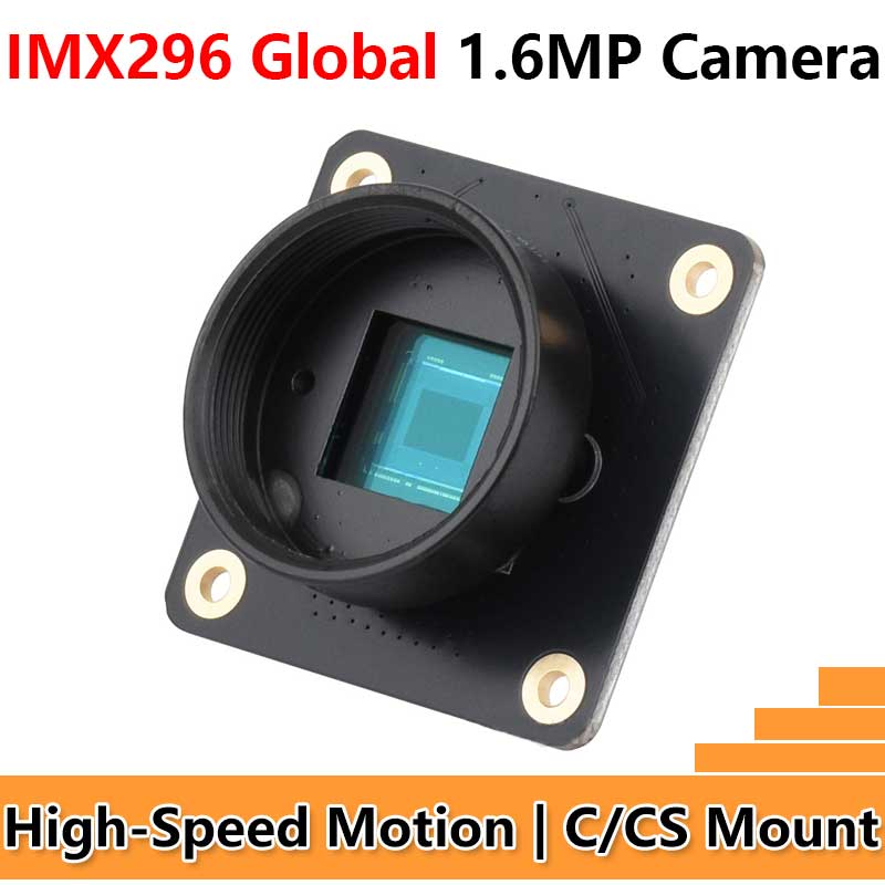 Raspberry Pi Camera 1.6MP IMX296 Global Shutter Ideal for Fast Motion Photography