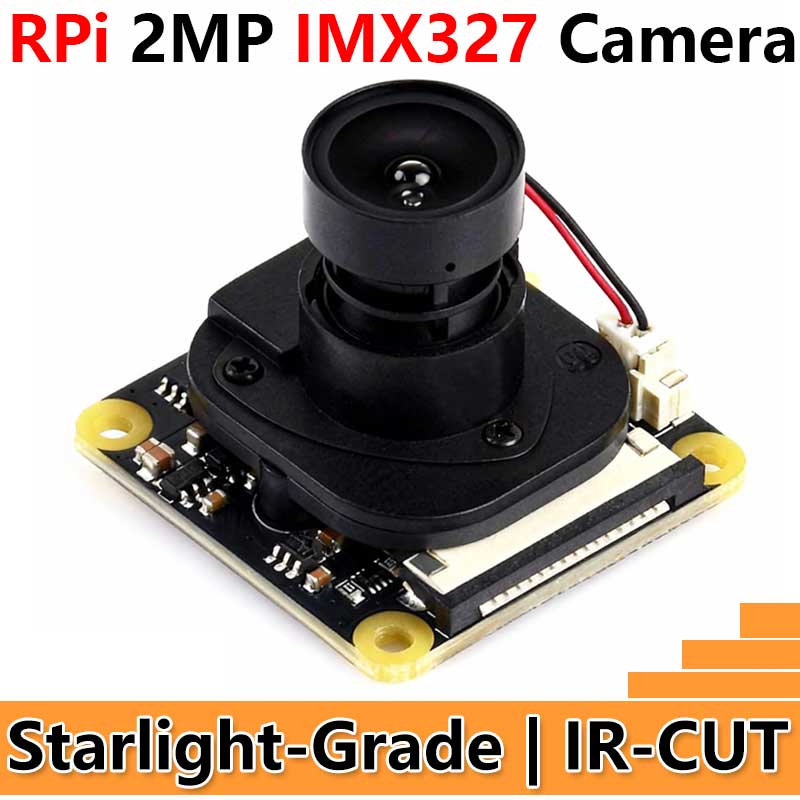 Raspberry Pi IR-CUT 2MP Camera with IMX327 Starlight Sensor