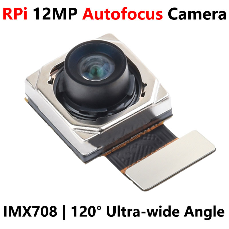 Raspberry Pi Autofocus Camera 12MP IMX708 120° FOV