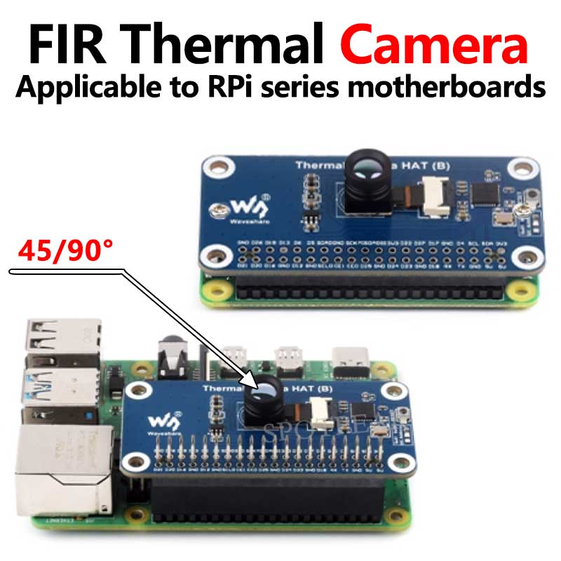 Raspberry Pi IR Array Thermal Imaging Camera Far infrared 80×62 Pixels 45/90 Degree FOV