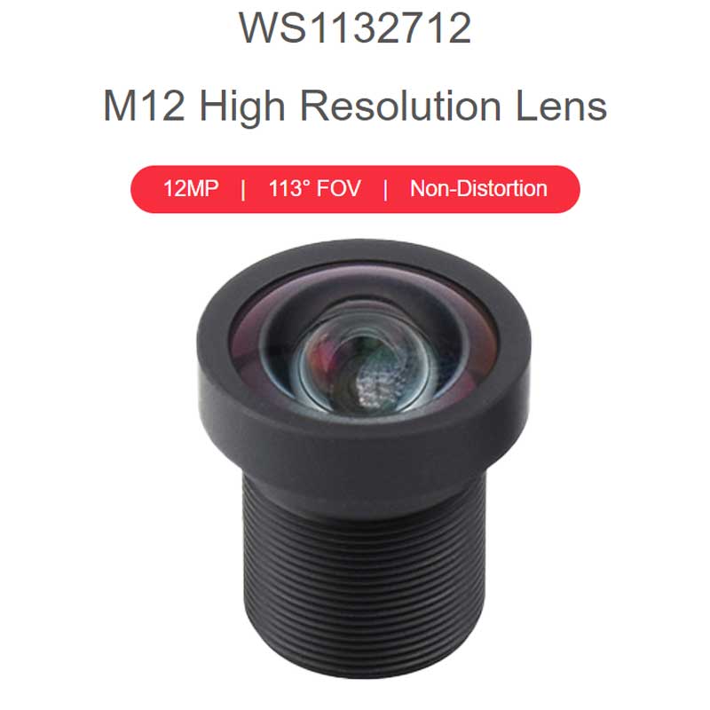 M12 High Resolution Lens 12MP 113° 2.7mm For Raspberry Pi HQ Camera M12