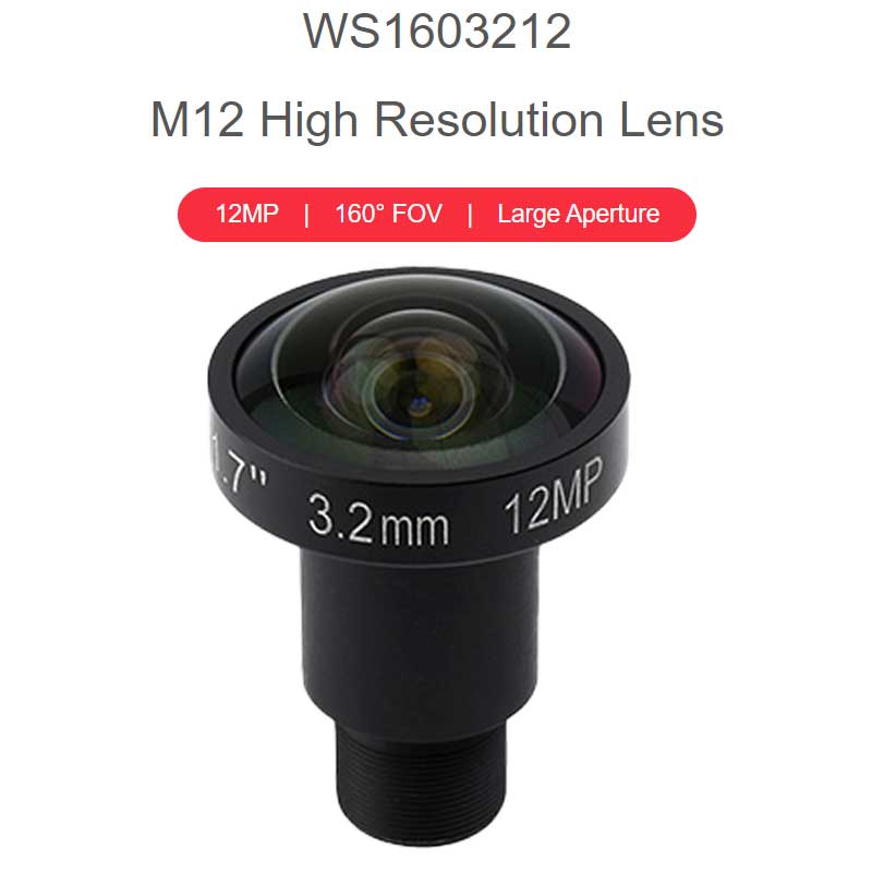 M12 High Resolution Lens 12MP 3.2mm For Raspberry Pi High Quality HQ Camera M12