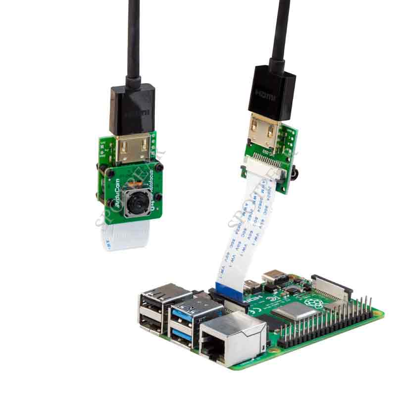 Arducam 64MP Camera and CSI-to-HDMI Adapter Set Suitable for Raspberry Pi/NVIDIA Jetson
