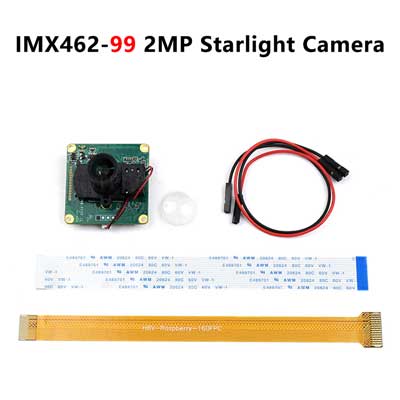 Raspberry Pi IMX462 99/127 IR CUT Camera Starlight Camera Sensor Onboard ISP Fixed Focus 2MP