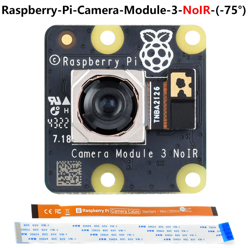 Raspberry Pi Camera Module 3 12MP Auto Focus IMX708 75°/120°  IR/NoIR