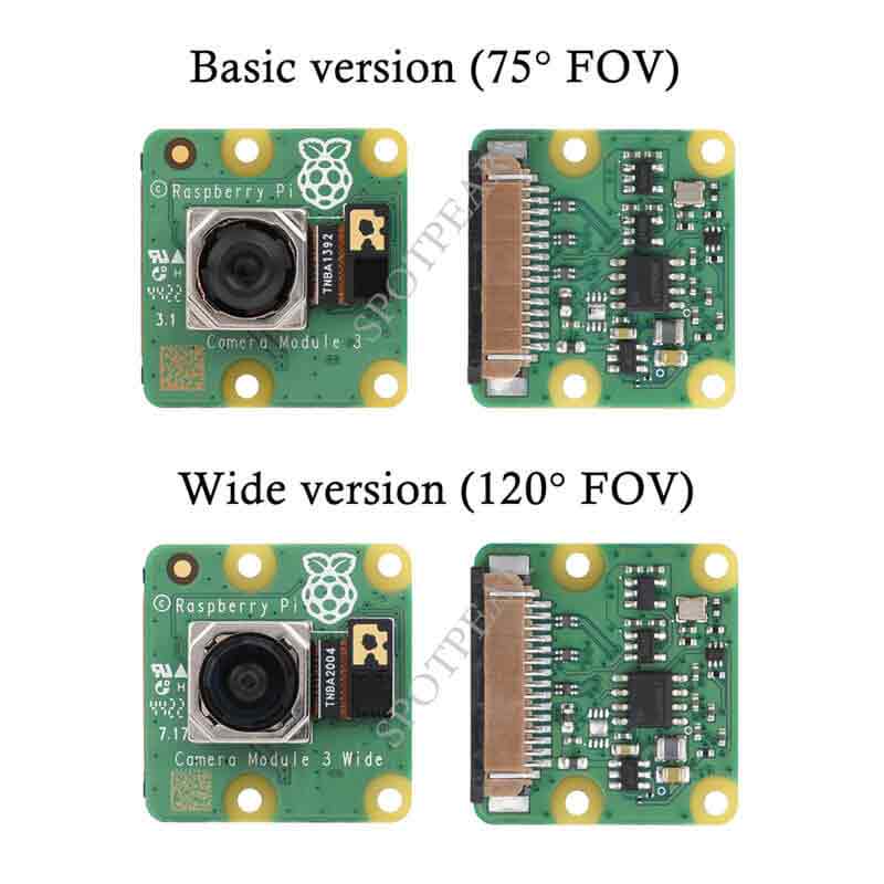 Raspberry Pi Camera Module 3 12MP Auto Focus IMX708 75°/120°  IR/NoIR