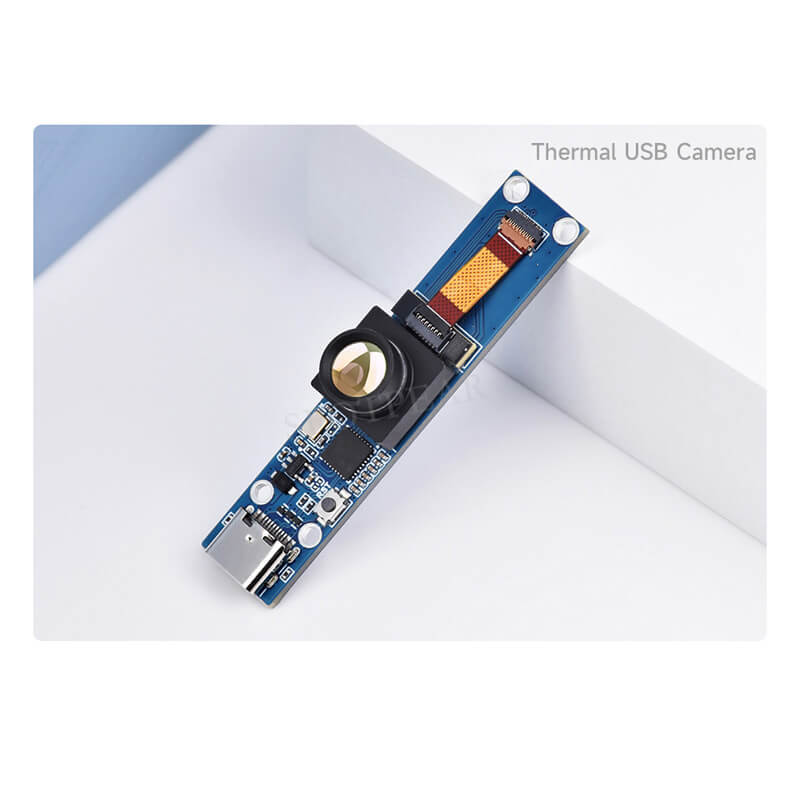 Raspberry Pi Thermal Camera 80×62 Pixels 45°FOV Long-wave IR Thermal Imaging Camera Module Option